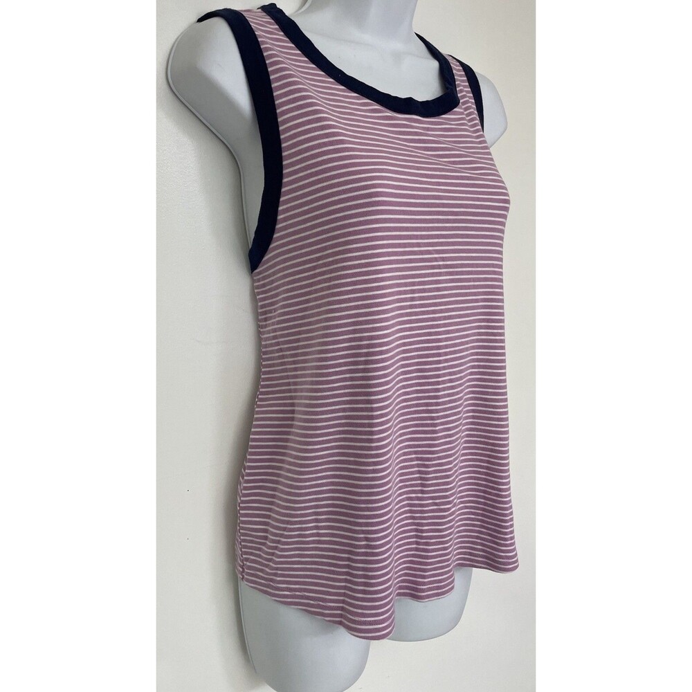 WOMEN'S OLD NAVy STRIPE RIB-KNIT TANK TOP - SIZE XL Petite B16 - Picture 2 of 5